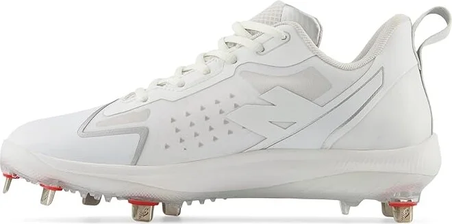 New Balance FuelCell Romero Duo Softball Cleats Women's Shoes White/Silver Metallic : 5 B - Medium, Synthetic - Image 5