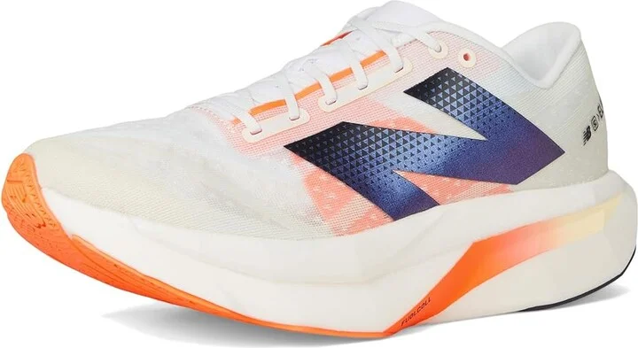 New Balance FuelCell SuperComp Elite v4 Men's Shoes White/Angora/Hot Mango : 10.5 EE - Wide, Rubber - Image 5