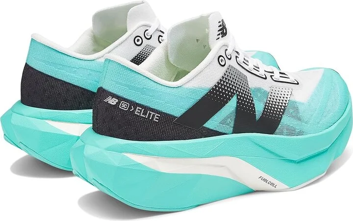 New Balance FuelCell SuperComp Elite v4 Women's Shoes Cyber Jade/White : 8.5 B - Medium - Image 4