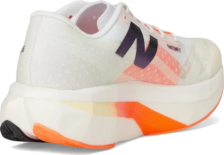 New Balance FuelCell SuperComp Elite v4 Women's Shoes White/Angora/Hot Mango : 9.5 B - Medium - Image 4