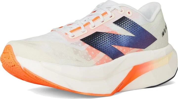 New Balance FuelCell SuperComp Elite v4 Women's Shoes White/Angora/Hot Mango : 9.5 B - Medium - Image 5