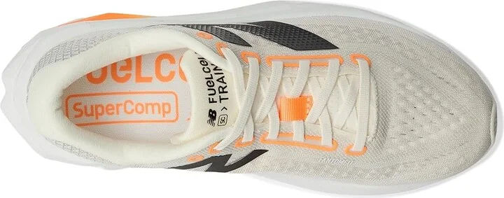 New Balance FuelCell SuperComp Trainer v3 Men's Shoes Angora/Hot Mango/Black : 7 D - Medium, Synthetic - Image 2