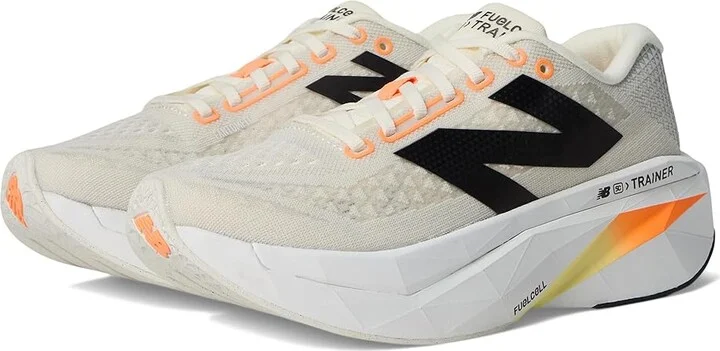 New Balance FuelCell SuperComp Trainer v3 Men's Shoes Angora/Hot Mango/Black : 7 D - Medium, Synthetic