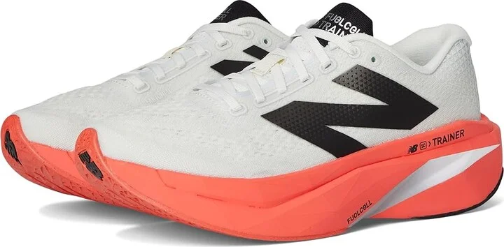New Balance FuelCell SuperComp Trainer v3 Men's Shoes Urgent Red/Sea Salt/Black : 12.5 EE - Wide, Synthetic