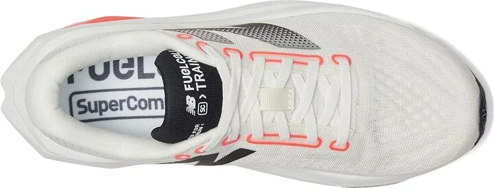 New Balance FuelCell SuperComp Trainer v3 Women's Running Shoes Sea Salt/Urgent Red/Black : 5 B - Medium, Textile - Image 2