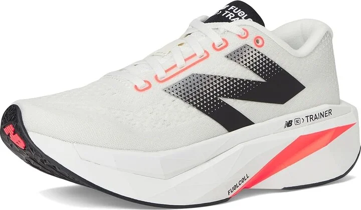New Balance FuelCell SuperComp Trainer v3 Women's Running Shoes Sea Salt/Urgent Red/Black : 5 B - Medium, Textile - Image 5