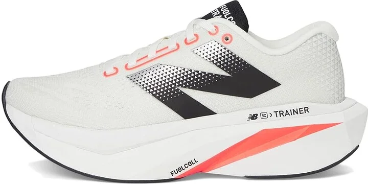 New Balance FuelCell SuperComp Trainer v3 Women's Running Shoes Sea Salt/Urgent Red/Black : 5 B - Medium, Textile - Image 6