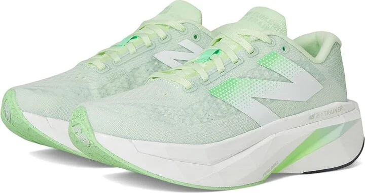New Balance FuelCell SuperComp Trainer v3 Women's Shoes Melon Water/Clay Ash/White : 8.5 D - Wide, Synthetic