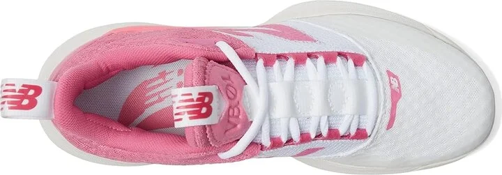 New Balance FuelCell VB-01 Volleyball Shoes Women's Volleyball Shoes White/Signal Pink : 6 D - Wide, Textile - Image 2