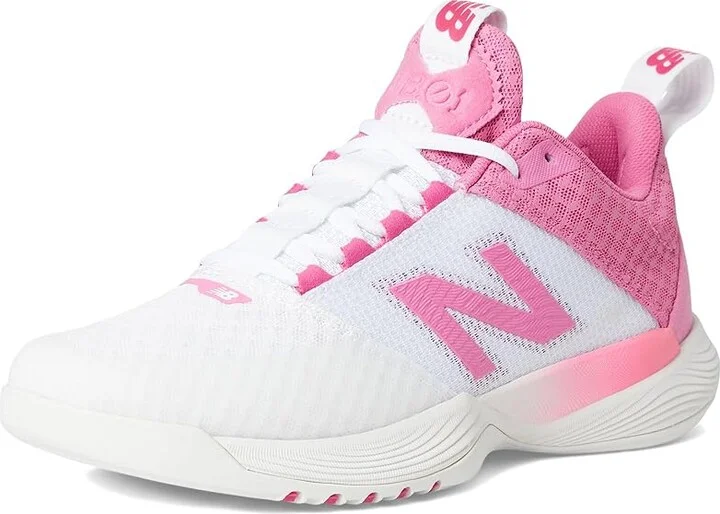 New Balance FuelCell VB-01 Volleyball Shoes Women's Volleyball Shoes White/Signal Pink : 6 D - Wide, Textile - Image 5