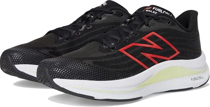 New Balance FuelCell Walker Elite V1 Men's Shoes Black/Neo Flame/Limelight : 8 D - Medium, Synthetic