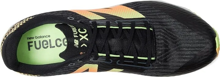 New Balance FuelCell XC7 v5 Running Shoes Black/Bleached Lime Glo 2 : US Men's 11.5 - Women's 13 D - Medium - Image 2