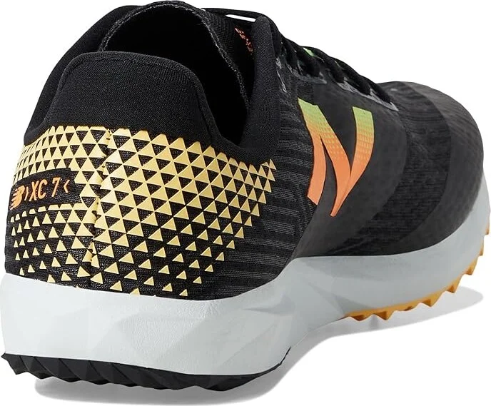 New Balance FuelCell XC7 v5 Running Shoes Black/Bleached Lime Glo 2 : US Men's 11.5 - Women's 13 D - Medium - Image 4
