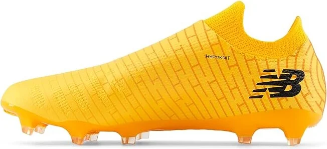 New Balance FURON DESTROY FG V7+ Soccer Cleats Shoes Sun Glow/Silver Metallic : US Men's 5.5 - Women's 7 Medium, Synthetic - Image 5