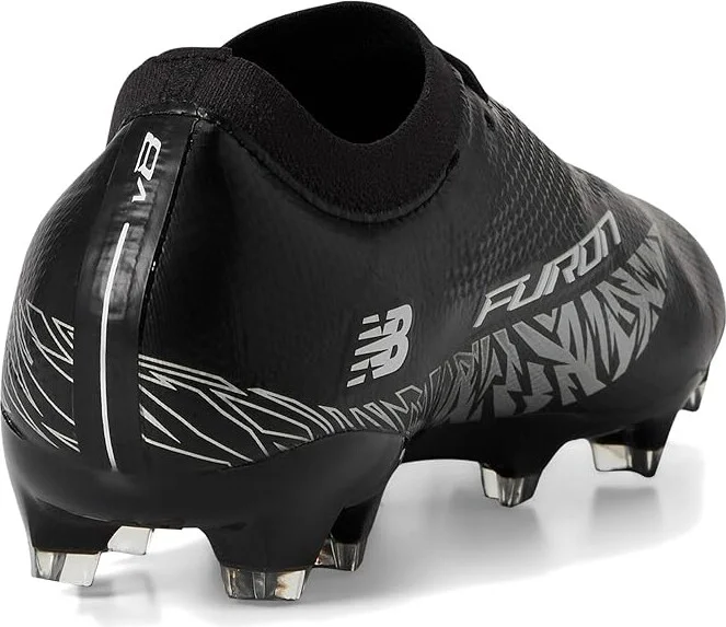 New Balance Furon Pro FG V8 Soccer Cleats Soccer Shoes Black/Metallic Silver/White : US Men's 7.5 - Women's 9 Medium, Rubber - Image 4