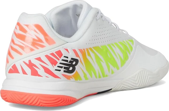 New Balance Furon Pro IN V8 Soccer Cleats Soccer Shoes White/Energy Red/Hi-Lite : US Men's 6.5 - Women's 8 Medium, Synthetic - Image 4