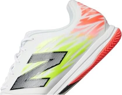 New Balance Furon Pro IN V8 Soccer Cleats Soccer Shoes White/Energy Red/Hi-Lite : US Men's 6.5 - Women's 8 Medium, Synthetic - Image 7