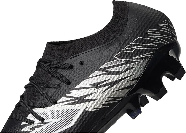 New Balance Furon Team FG V8 Soccer Cleats Soccer Shoes Black/Metallic Silver/White : US Men's 6.5 - Women's 8 Medium, Textile - Image 7