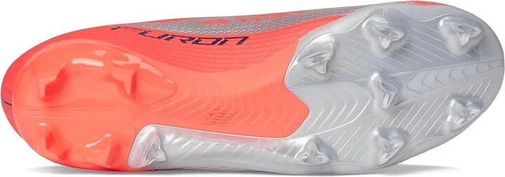 New Balance Furon Team FG V8 Soccer Cleats Soccer Shoes Energy Red/NB Navy/Light Cyclone : US Men's 4.5 - Women's 6 Extra Wide, Textile - Image 3