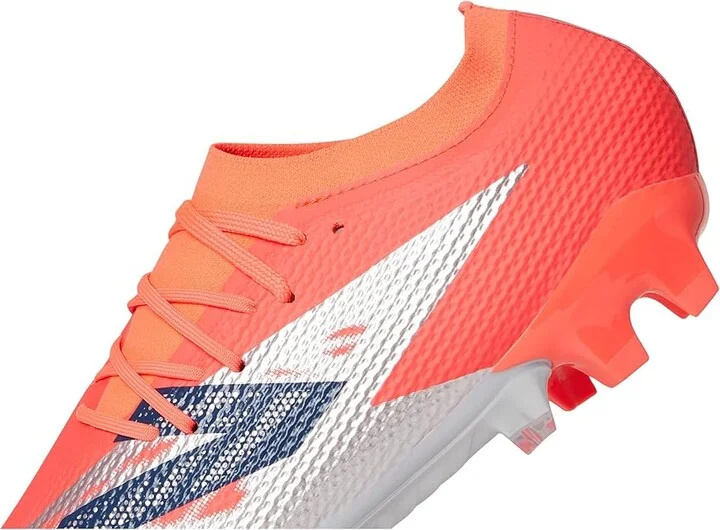 New Balance Furon Team FG V8 Soccer Cleats Soccer Shoes Energy Red/NB Navy/Light Cyclone : US Men's 4.5 - Women's 6 Extra Wide, Textile - Image 7