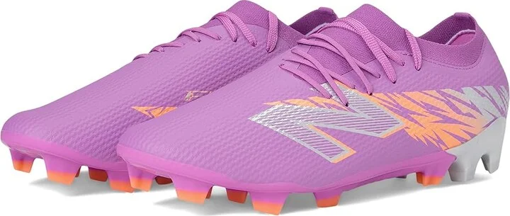 New Balance Furon Team FG V8 Soccer Cleats Soccer Shoes Passion Fruit/Hot Mango/Metallic Silver : US Men's 7.5 - Women's 9 Medium, Textile