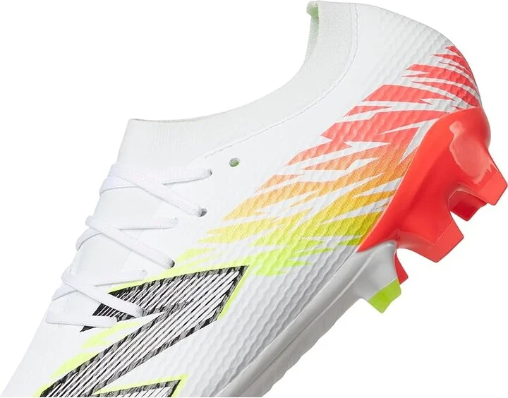New Balance Furon Team FG V8 Soccer Cleats Soccer Shoes White/Energy Red/Hi-Lite : US Men's 8.5 - Women's 10 Medium, Textile - Image 7
