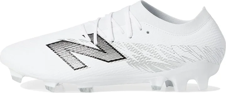 New Balance Furon Team FG V8 Soccer Cleats Soccer Shoes White/Metallic Silver/Black : US Men's 6.5 - Women's 8 Medium, Textile - Image 6