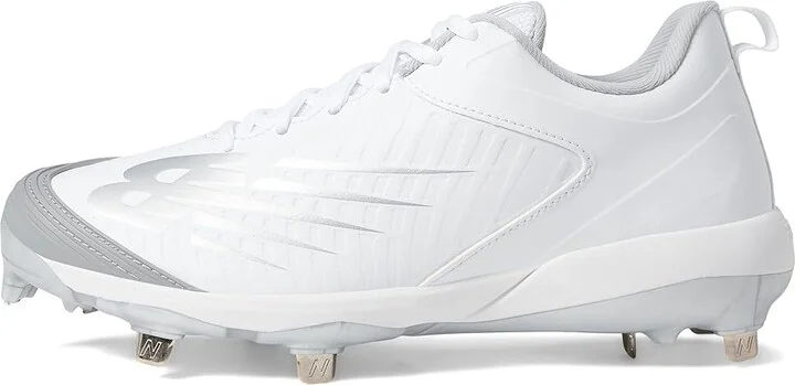 New Balance FUSEv3 Pitch Softball Cleats Women's Shoes White/White : 5.5 D - Wide - Image 6