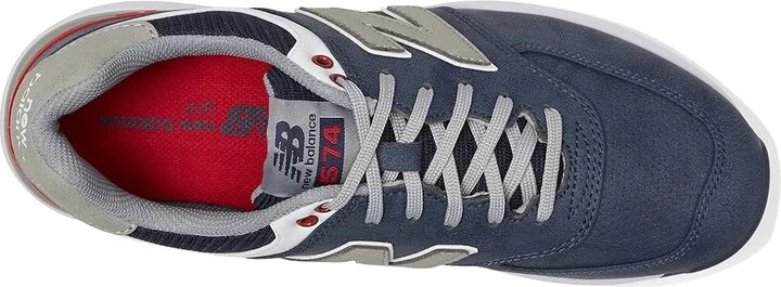 New Balance Golf 574 Greens v2 Men's Shoes Navy : 8 D - Medium, Leather/Rubber - Image 2