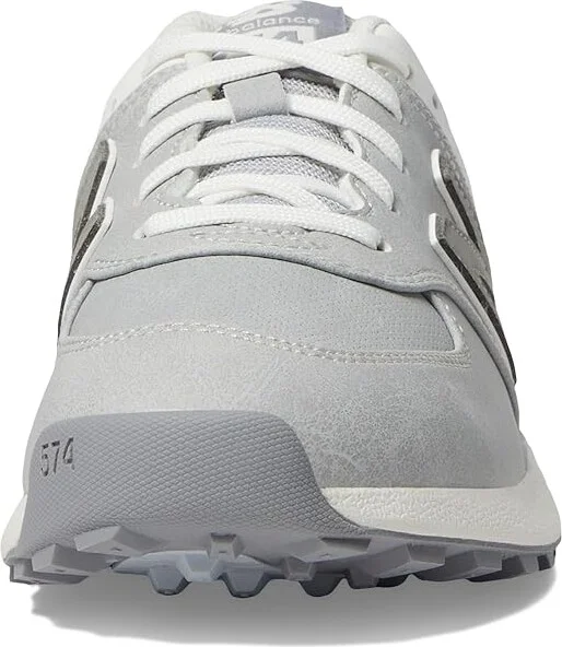 New Balance Golf 574 Greens v2 Women's Shoes Light Grey : 6 B - Medium, Leather/Synthetic - Image 3