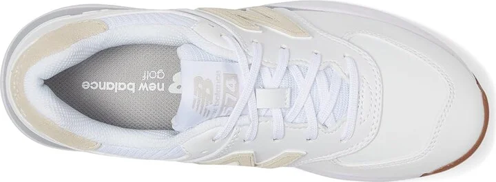 New Balance Golf 574 Greens v2 Women's Shoes White : 7.5 B - Medium, Leather/Synthetic - Image 2