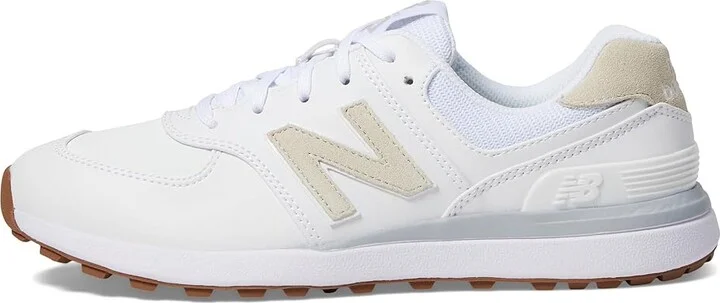 New Balance Golf 574 Greens v2 Women's Shoes White : 7.5 B - Medium, Leather/Synthetic - Image 6