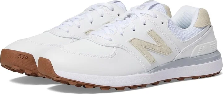 New Balance Golf 574 Greens v2 Women's Shoes White : 7.5 B - Medium, Leather/Synthetic