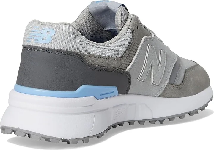 New Balance Golf 997 Golf Men's Golf Shoes Grey/Blue : 10 D - Medium, Leather - Image 4