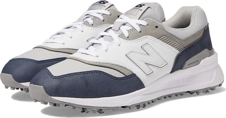 New Balance Golf 997 Golf Shoes Men's Shoes Navy/White : 8.5 EE - Wide, Leather/Synthetic