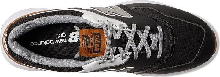 New Balance Golf 997 SL Golf Shoes Men's Shoes Black/White : 8.5 D - Medium, Suede/Textile - Image 2