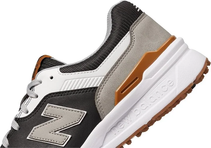 New Balance Golf 997 SL Golf Shoes Men's Shoes Black/White : 8.5 D - Medium, Suede/Textile - Image 4