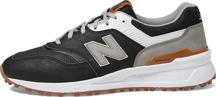 New Balance Golf 997 SL Golf Shoes Men's Shoes Black/White : 8.5 D - Medium, Suede/Textile - Image 5