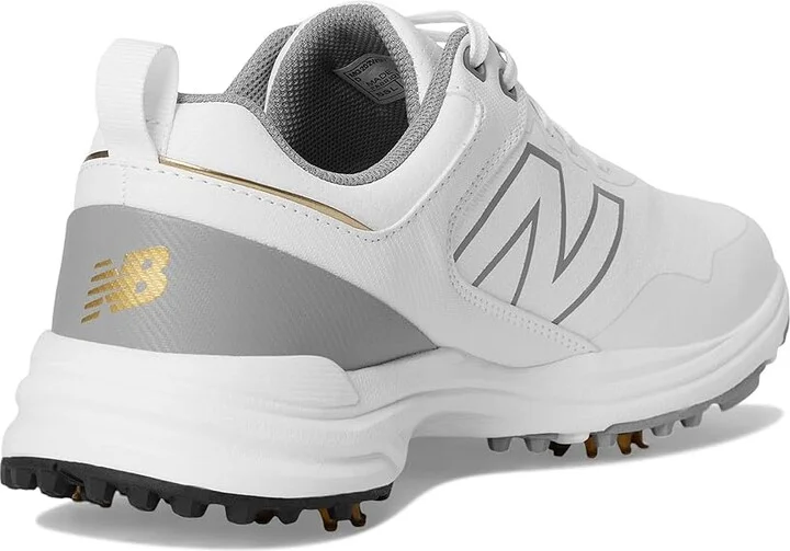 New Balance Golf Brighton V2 Men's Golf Shoes White/Grey : 11.5 4E - Extra Wide, Leather - Image 4