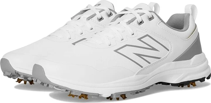 New Balance Golf Brighton V2 Men's Golf Shoes White/Grey : 11.5 4E - Extra Wide, Leather