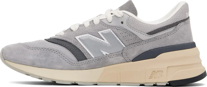 New Balance Gray 997R Sneakers - Image 3