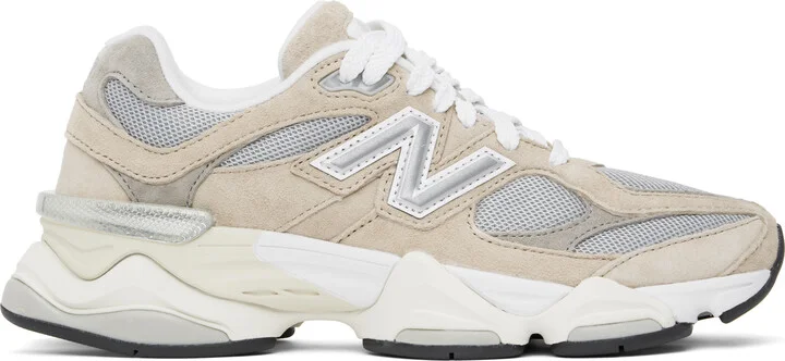 New Balance Gray & Beige 9060 Sneakers