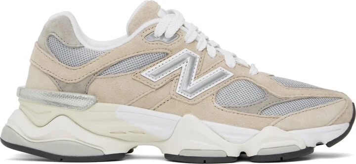 New Balance Gray & Beige 9060 Sneakers