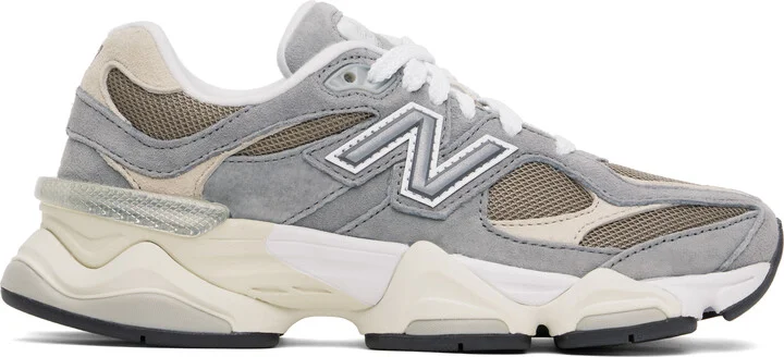 New Balance Gray & Beige 9060 Sneakers