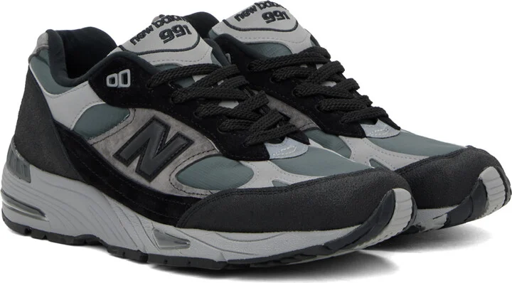 New Balance Gray Made In UK 991v1 Sneakers - Image 4