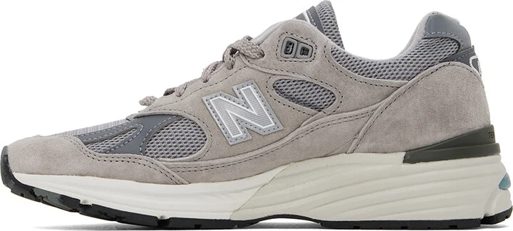 New Balance Gray 'MADE in UK' 991v2 Sneakers - Image 3
