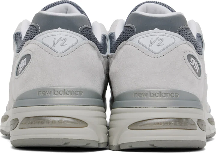 New Balance Gray 'Made in UK' 991v2 Sneakers - Image 2