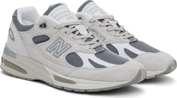 New Balance Gray 'Made in UK' 991v2 Sneakers - Image 4
