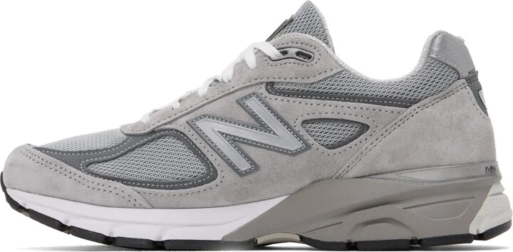New Balance Gray Made in USA 990v4 Core Sneakers - Image 3