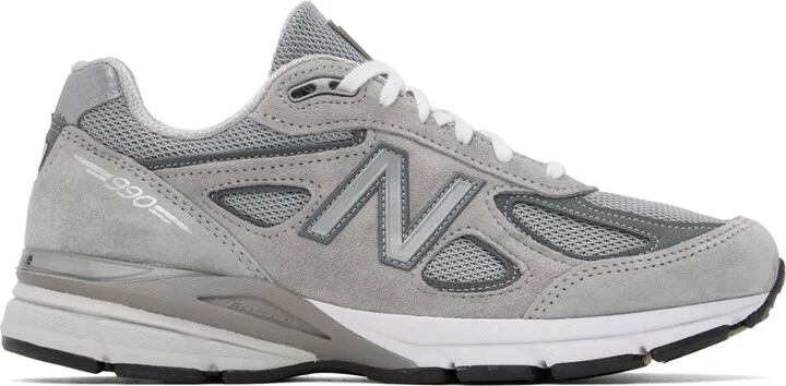 New Balance Gray Made in USA 990v4 Core Sneakers